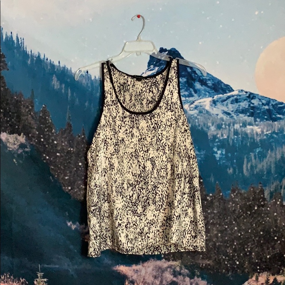 Forever 21 // snakeskin flowy tank